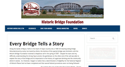 Desktop Screenshot of historicbridgefoundation.com