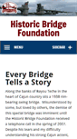 Mobile Screenshot of historicbridgefoundation.com