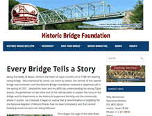 Tablet Screenshot of historicbridgefoundation.com